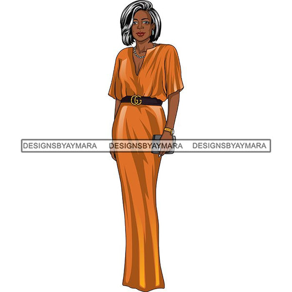 Bundle 6 Classy Afro Woman African American Goddess SVG PNG JPG Cutting Files
