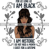 Afro Independent Successful Woman SVG Cutting Files For Silhouette Cricut and More
