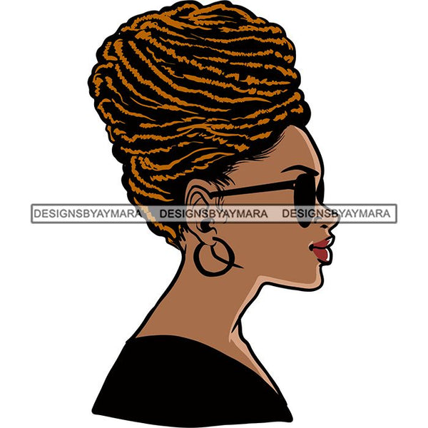 Afro African American Lady Woman Classy Nubian SVG Cutting Files