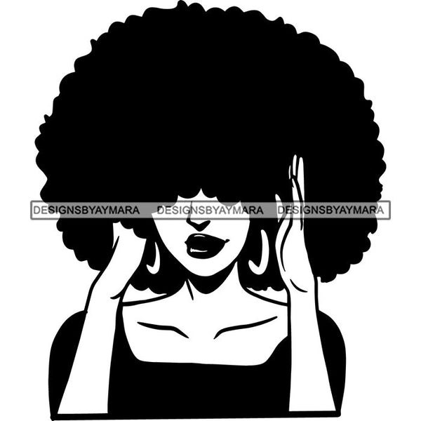 Afro African American Lady Woman Classy Nubian SVG Cutting Files