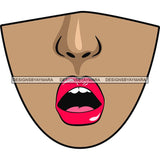 Funny Half Face Cute Designs For Mask Virus Protection SVG Cutting Files