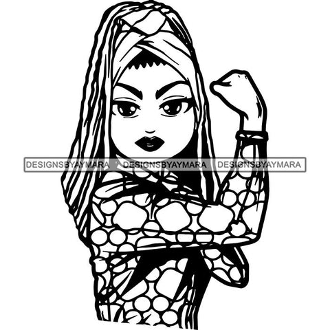 Afro Strong Classy Lola Flexing Believe in Yourself .SVG Cutting Files For Silhouette and Cricut and More!