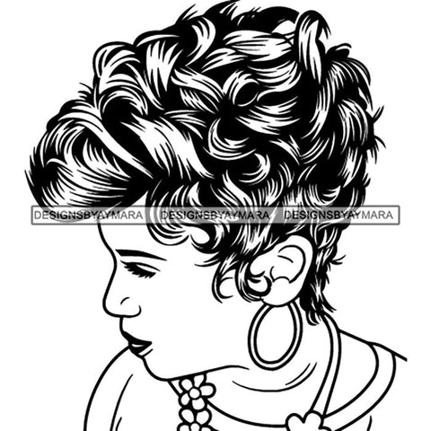 Afro Lady Black Goddess Melanin Dark Latina Morena SVG Files For Cutting and More!