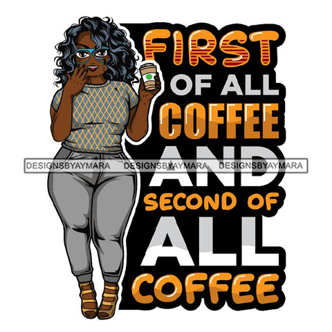 Lola Afro BBW Coffee Quotes .SVG Cutting Files For Silhouette and Cricut and More!