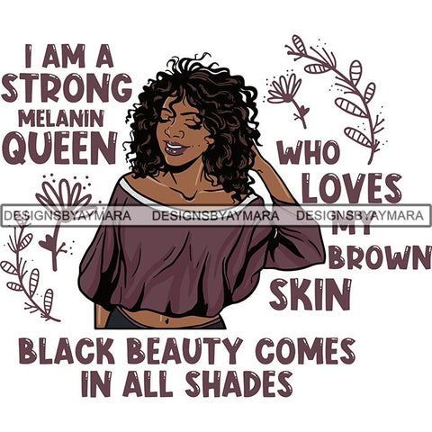 Afro Independent Successful Woman SVG Cutting Files For Silhouette Cricut and More