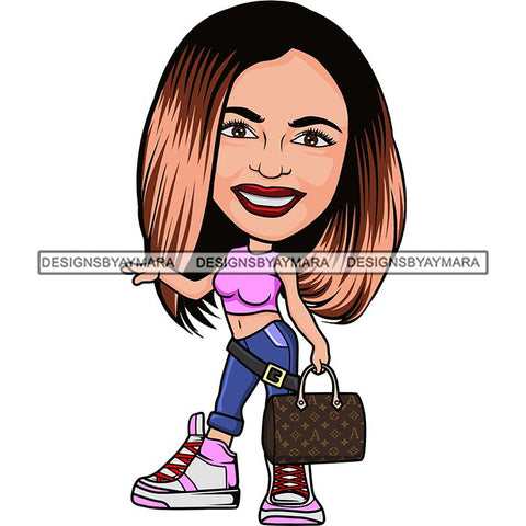 Cute Afro Lola Boss Lady Summer Fashion Dope Diva Glamour .SVG Cutting