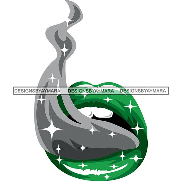 Sensual Glossy Lips SVG Cutting Files