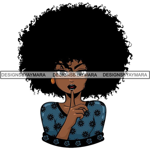 Afro Lola Boss Lady Quotes SVG Cutting Files For Silhouette Cricut and More