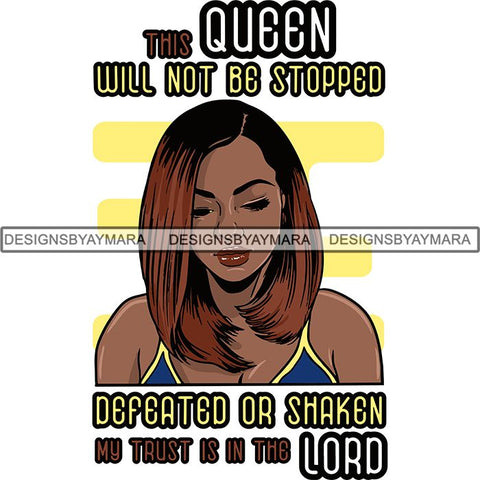 Afro Independent Successful Woman SVG Cutting Files For Silhouette Cricut and More