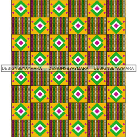 Kente African Pattern African American Culture PNG Print Files Not For Cutting