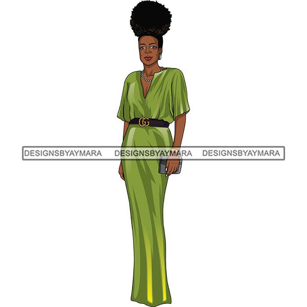 Bundle 6 Classy Afro Woman African American Goddess SVG PNG JPG Cutting Files