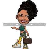 Cute Afro Lola Boss Lady Summer Fashion Dope Diva Glamour .SVG Cutting