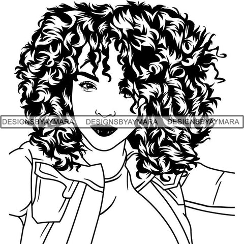 Afro Lady Black Goddess Melanin Dark Latina Morena SVG Files For Cutting and More!