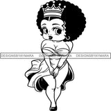 Afro Sexy Queen Betty SVG Cutting Files For Cricut and Silhouette