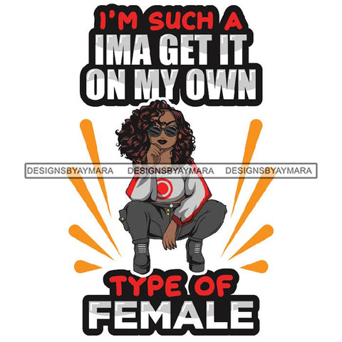 Afro Lola Diva Gangster Quotes .SVG Cutting Files For Silhouette and Cricut and More!