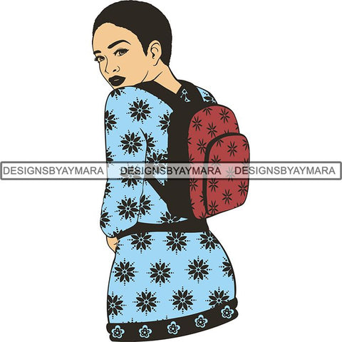 Afro Melanin Popping Dark Latina SVG Cutting Files For Silhouette Cricut and More