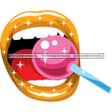 Sensual Glossy Lips SVG Cutting Files