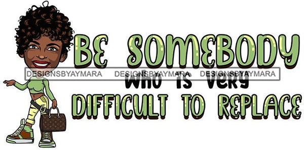 Afro Lola Life Quotes Fashion Girl Woman Melanin Popping Ebony Queen .SVG Cutting Files