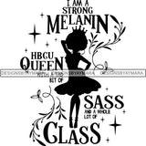 Black Queen Nubian Melanin Quotes .SVG Files For Silhouette and Cricut