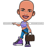 Cute Afro Lola Boss Lady Summer Fashion Dope Diva Glamour .SVG Cutting