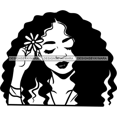 Afro African American Lady Woman Classy Nubian SVG Cutting Files