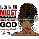 Afro Boss Lady Lord Life Quotes SVG Files For Cutting and More
