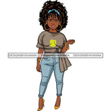 Afro Lola Boss Confident Classy Lady SVG Cutting Files For Silhouette Cricut and More