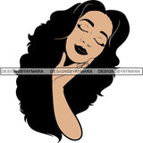 Afro Woman SVG Melanin Nubian Color Cutting Files
