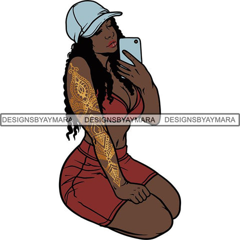 Afro Woman Goddess Diva Melanin Love Sensual .SVG Cut Files For Silhouette and Cricut and More!