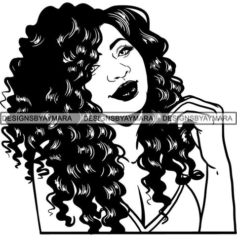 Afro Melanin Popping Nubian Queen SVG Cutting Files For Silhouette Cricut and More