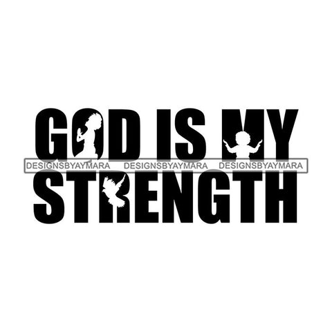 Black Queen Afro Woman Silhouette Designs Goddess Praying Blessed Life Diva SVG Files For Cutting and More!