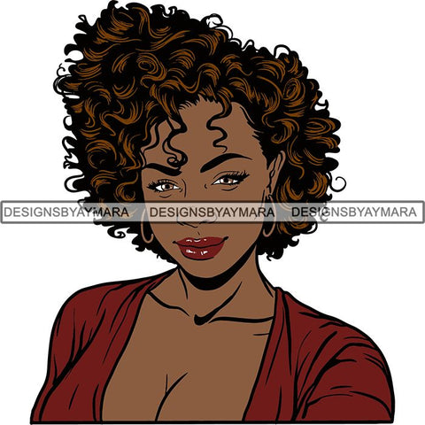 Afro Woman Nubian Melanin Popping Unique Design SVG Cutting Files For Silhouette Cricut and More
