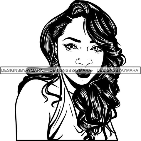 Afro Lady Black Goddess Melanin Dark Latina Morena SVG Files For Cutting and More!