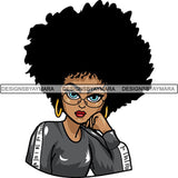 Afro Melanin Popping Lola Kinky Hair God Quotes SVG Cutting Files For Silhouette Cricut and More