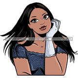 Attractive BBW Nubian Melanin Popping Beautiful African American Big Woman SVG Cutting Files