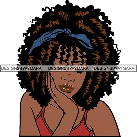 Afro Woman Nubian Melanin Popping Unique Design SVG Cutting Files For Silhouette Cricut and More