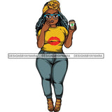 Lola Afro Beautiful Black Proud Woman Like Coffee .SVG Cutting Files For Silhouette and Cricut and More!