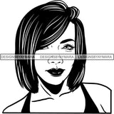 Afro Independent Successful Woman SVG Cutting Files For Silhouette Cricut and More
