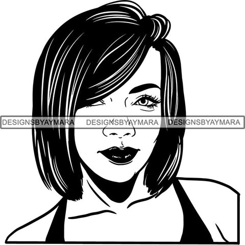 Afro Independent Successful Woman SVG Cutting Files For Silhouette Cricut and More