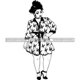 Afro Nubian Melanin Popping Kinky Hair Beautiful African American Woman SVG Cutting Files