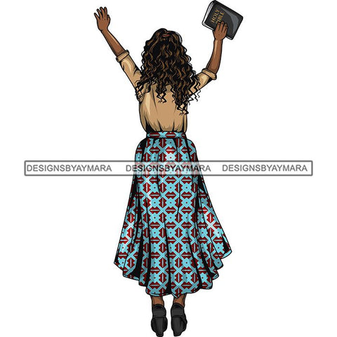 Afro Lola Praying Begging Asking God Lord Faith Strength .SVG Vector Clipart Cutting Files For Silhouette Cricut and More!