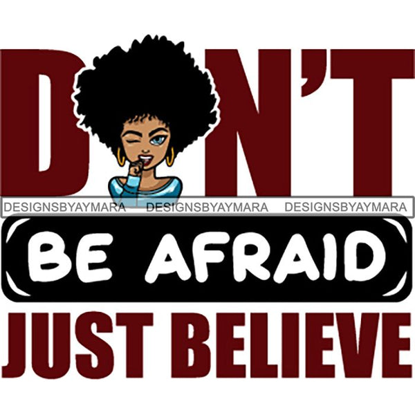 Afro Melanin Popping Lola Kinky Hair God Quotes SVG Cutting Files For Silhouette Cricut and More