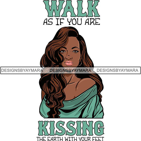 Afro Independent Successful Woman SVG Cutting Files For Silhouette Cricut and More