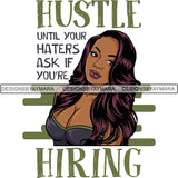 Afro Independent Successful Woman SVG Cutting Files For Silhouette Cricut and More