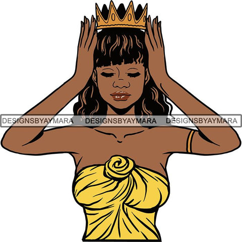 I'm The Queen Afro Goddess SVG Files For Cutting and More