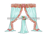 Wedding Pedestal Marry Lovely Couple Wife Husband Marriage Happy Romantic Celebration Engagement Bride Groom SVG Cutting Files