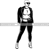 Melanin Bald Short Hairstyle Queen Goddess Nubian .SVG Cut Files For Silhouette and Cricut and Much More