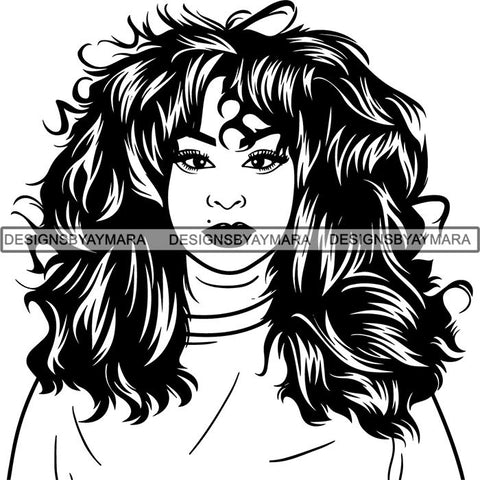 Afro Lady Black Goddess Melanin Dark Latina Morena SVG Files For Cutting and More!