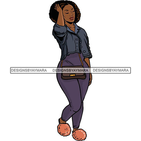 Fashion Diva Glamour Afro Classy Sexy Lady SVG PNG JPG Vector Files For Cutting and More