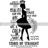 Black Queen Nubian Melanin Quotes .SVG Files For Silhouette and Cricut
